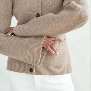 Jenni Kayne Cooper Cardigan Taupe XS